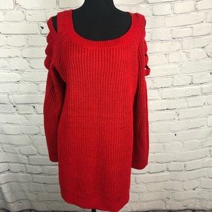 Questions? Red Pull On sweater plus size (2X)